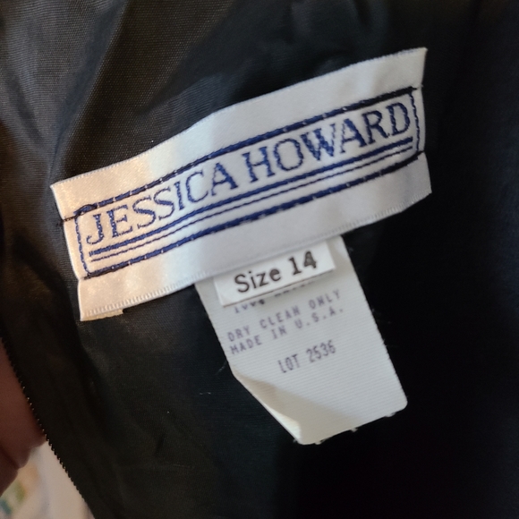 VTG Jessica Howard USA Colorful Rainbow Button Print AOP Black Dress Womens 14 - Picture 7 of 11